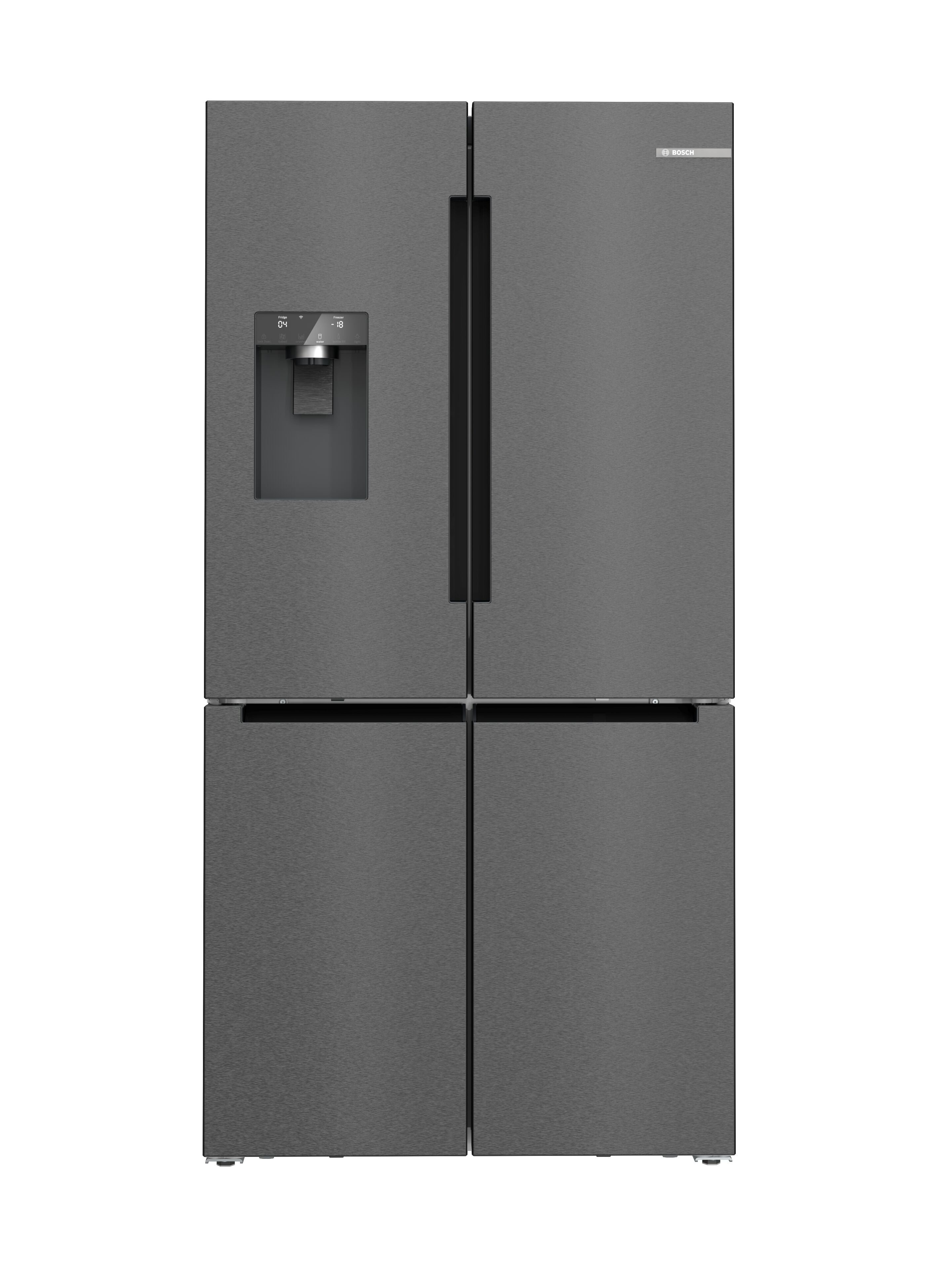 Serie 6 Kühl-Gefrier-Kombination, mehrtürig 183 x 90.5 cm Gebürsteter schwarzer Stahl AntiFingerprint, Total No Frost (KFI96AXEA), ab 33,32 € monatlich