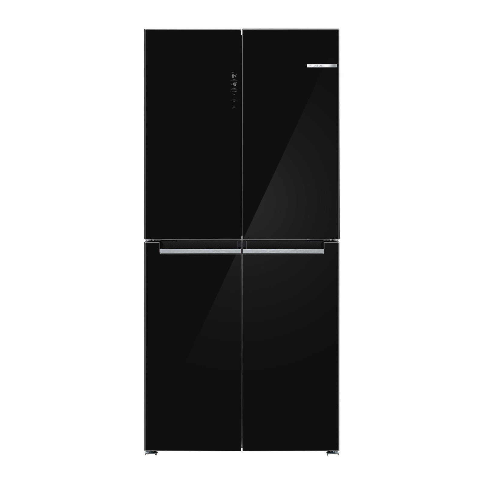 Serie 4 Kühl-Gefrierkombination mehrtürig, Glasfront 189.5 x 85.5 cm Schwarz, Total No Frost (KMC85LBEA), ab 29,05 € monatlich