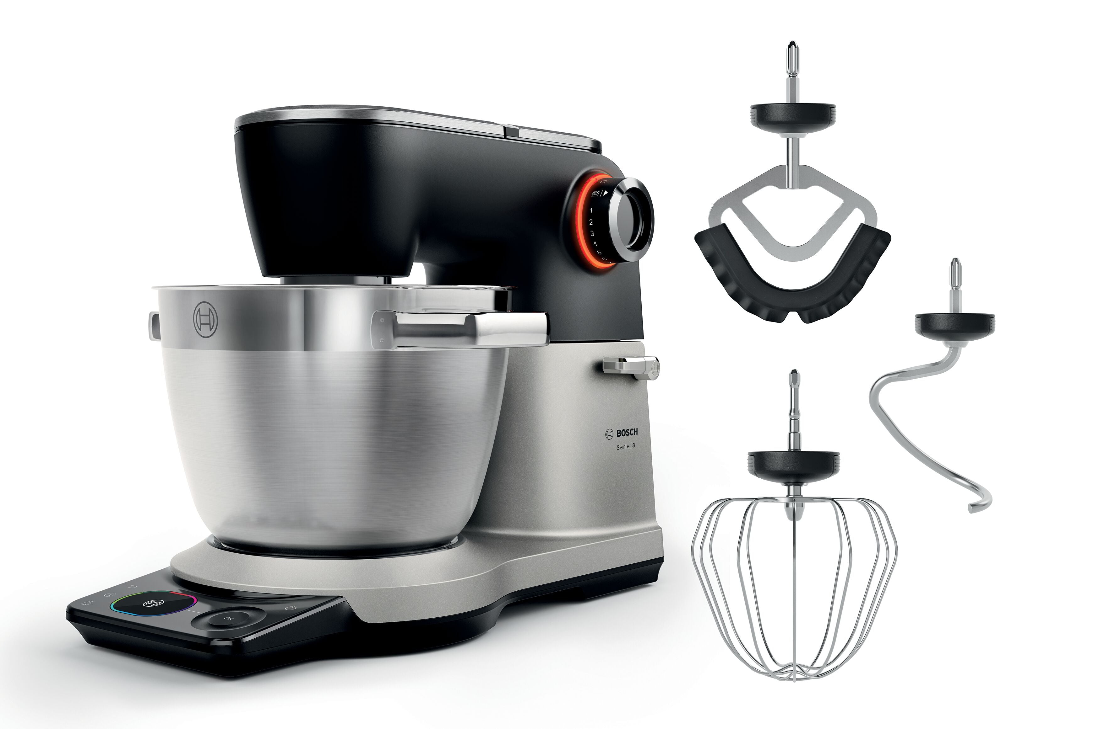 Serie 8 Küchenmaschine mit Waage 1800 W Silber, Schwarz (MUMS8ZS00), ab 11,32 € monatlich