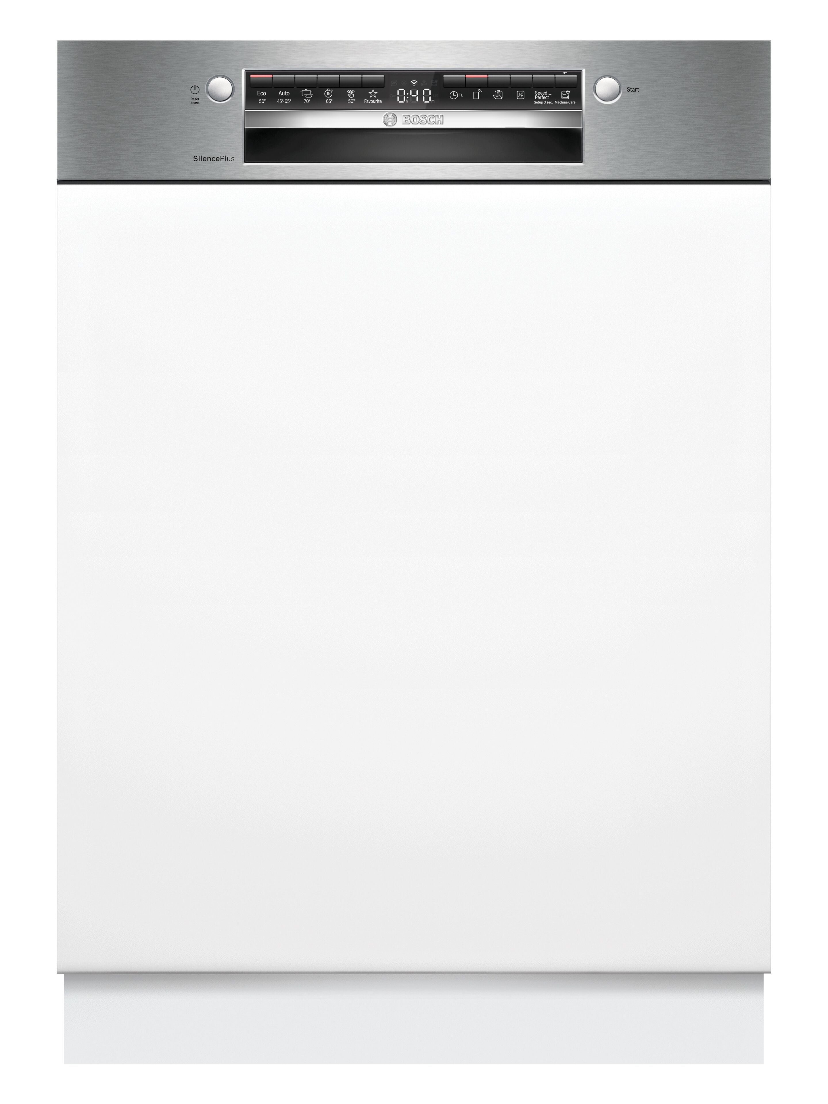 Serie 4 Teilintegrierter Geschirrspüler 60 cm Gebürsteter Stahl (SMI4ETS08E), ab 10,66 € monatlich