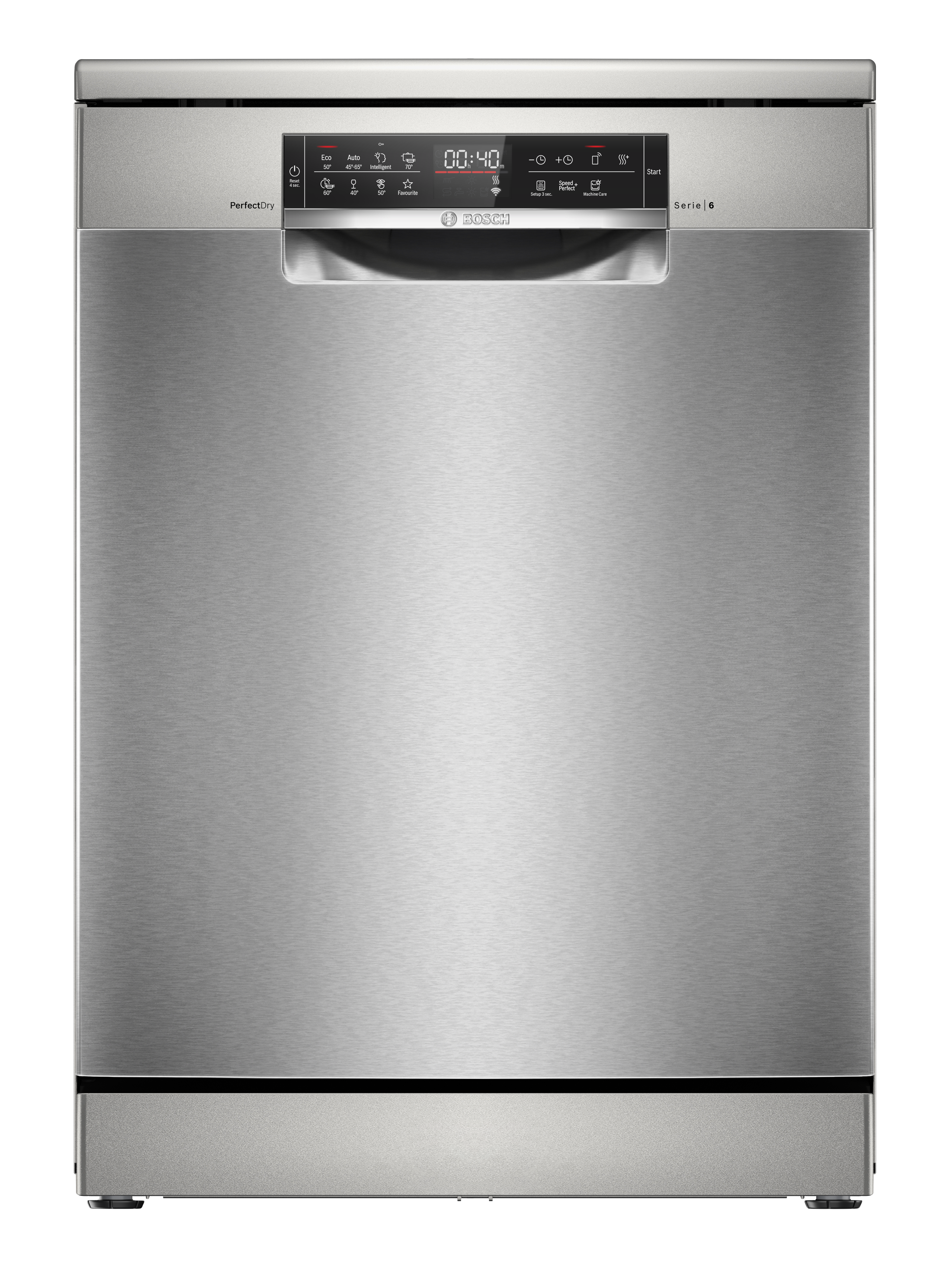 Serie 6 Freistehender Geschirrspüler 60 cm Gebürsteter Stahl mit Anti-Fingerprint (SMS6ZCI16E), ab 14,92 € monatlich
