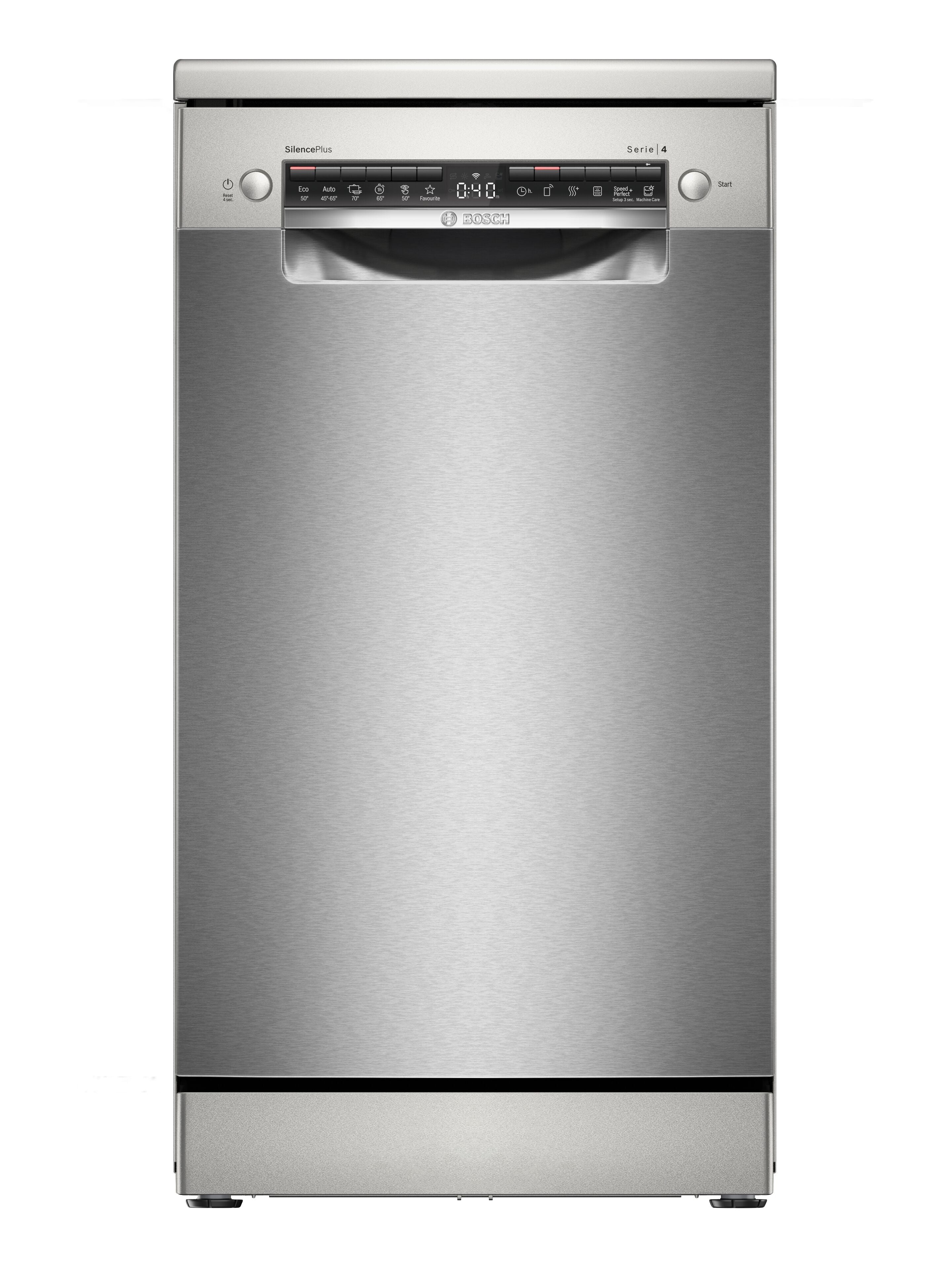 Serie 4 Freistehender Geschirrspüler 45 cm Gebürsteter Stahl mit Anti-Fingerprint (SPS4HMI49E), ab 10,66 € monatlich
